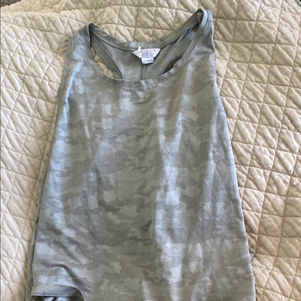 Danskin Green Cut Out Tank Top